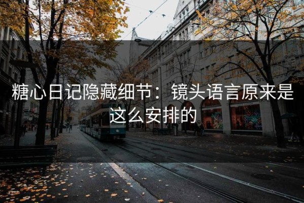 糖心日记隐藏细节：镜头语言原来是这么安排的