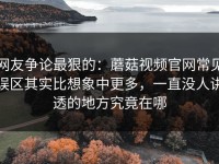 网友争论最狠的：蘑菇视频官网常见误区其实比想象中更多，一直没人讲透的地方究竟在哪